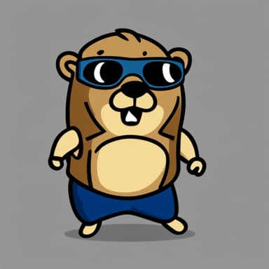 Go Blue Gopher as the kickboxer muscular gopher.