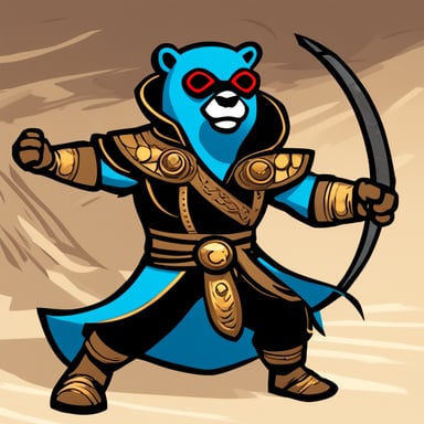Go Blue Gopher enters the Mortal Kombat arena, ready to face his opponents with unique abilities and an unwavering spirit.