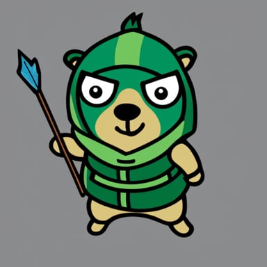 Go Blue Gopher as Green Arrow
