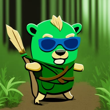 Go Blue Gopher as Green Arrow
