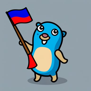 Make a Go Blue Gopher with a flag from Costa Rica.