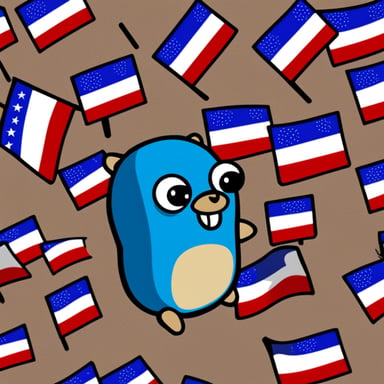 Make a Go Blue Gopher with a flag from Costa Rica.