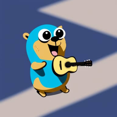 Go blue gopher is singing.