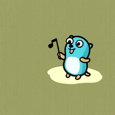 Go blue gopher is singing.
