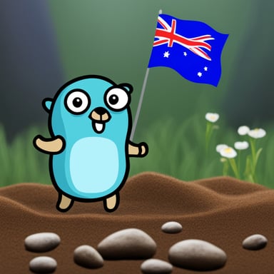 Go Blue Gopher as Australian Gopher