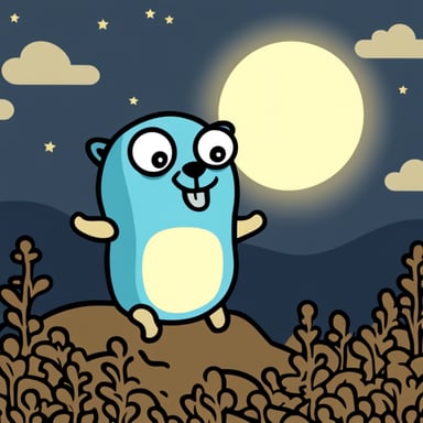 Go Blue Gopher in the moon.
