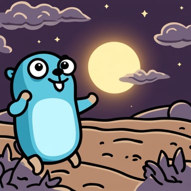 Go Blue Gopher in the moon.