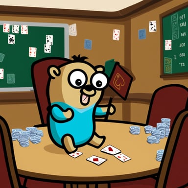 Go Blue Gopher was very frustrated by having to come up with a poker score but luckily had a good idea to take the guessing out of poker.