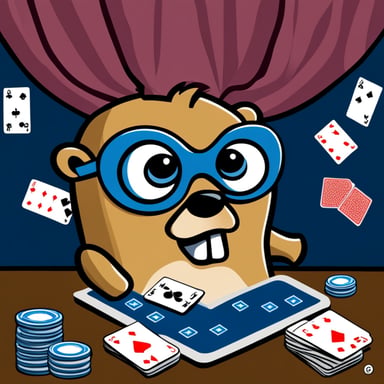 Go Blue Gopher was very frustrated by having to come up with a poker score but luckily had a good idea to take the guessing out of poker.