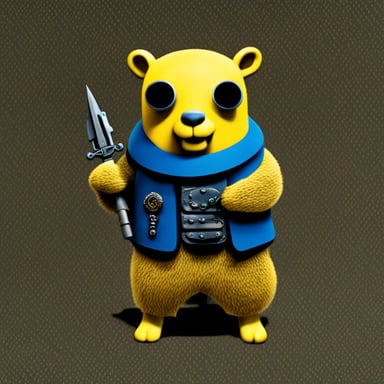 Go Blue Gopher armored with Haskell