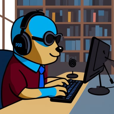 Podcaster go blue gopher