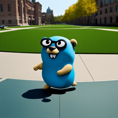 The Go Blue Gopher in VK.