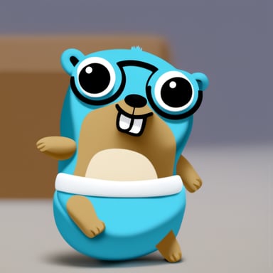 Go Blue Gopher in a diaper