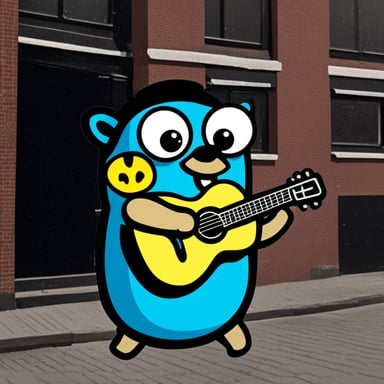 Go Blue Gopher in Amsterdam