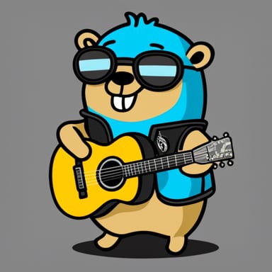 Go Blue Gopher as the punk rock star.