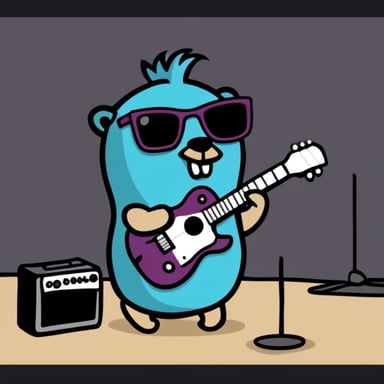 Go Blue Gopher as the punk rock star.