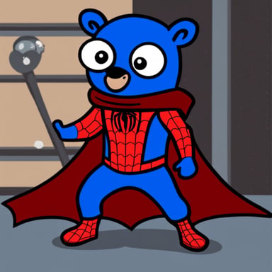 Go Blue Gopher as Spider-Man