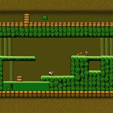 Playing a classic Super Mario level as Go Blue Gopher.