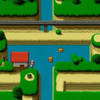 Playing a classic Super Mario level as Go Blue Gopher.