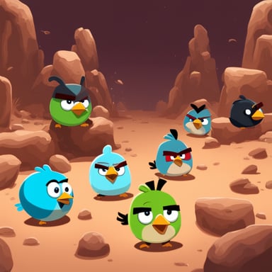 Angry Birds with Go Blue Gopher