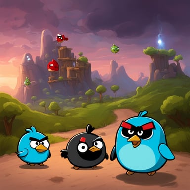 Angry Birds with Go Blue Gopher