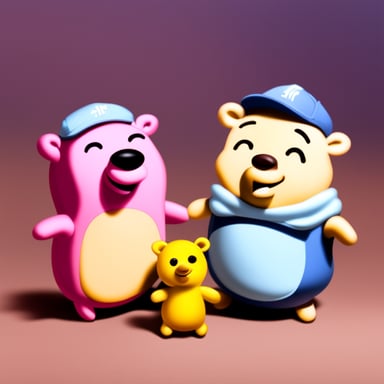 Go Blue Gopher the Pooh and Piglet too