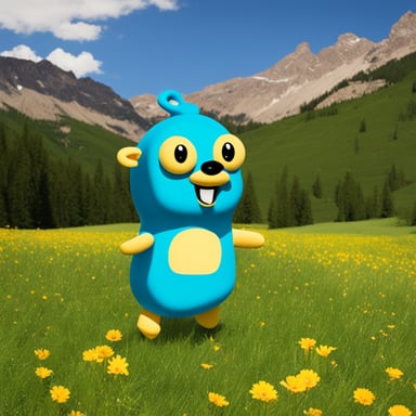 Go Blue Gopher as a Teletubby.
