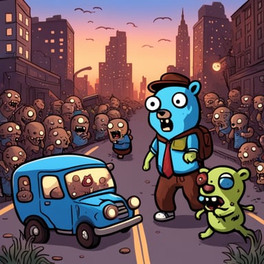 Go Blue Gopher vs. Zombies