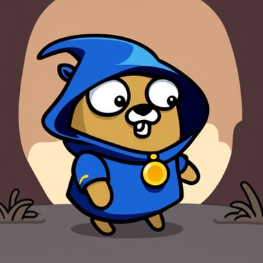 Go Blue Gopher as a Zelda character.