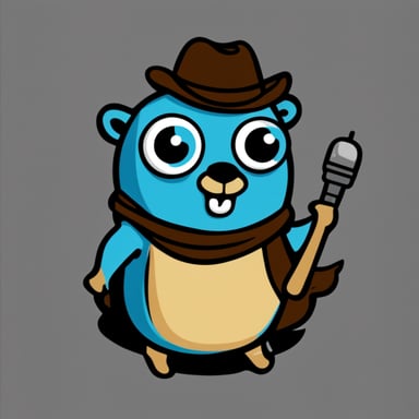 Go Blue Gopher tattoo design.