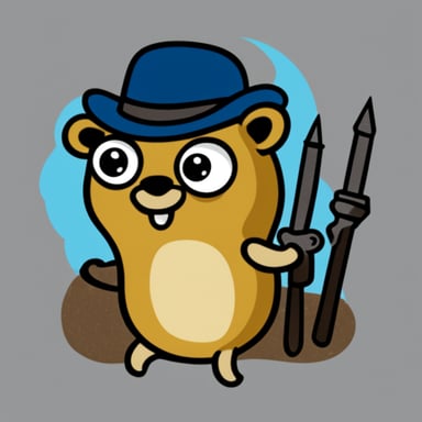 Go Blue Gopher tattoo design.