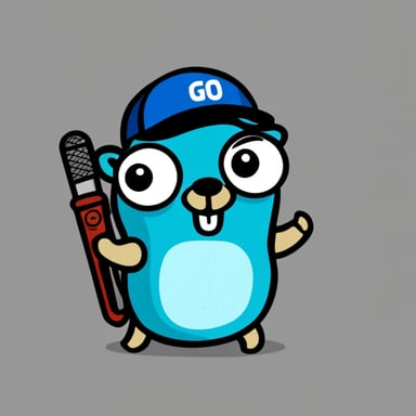 Go Blue Gopher tattoo design.