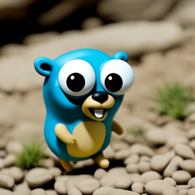 Photo of Go Blue Gopher showcasing Gopher-like facial features.