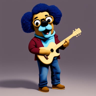 Go Blue Gopher as Frank Zappa