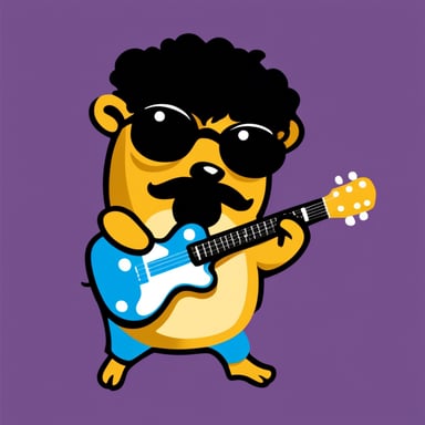 Go Blue Gopher as Frank Zappa