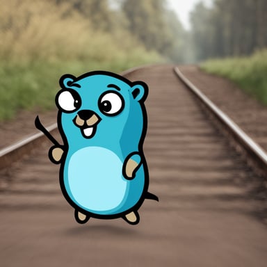 A gopher ready to fight kubernetes has a new name, meet Go Blue Gopher.