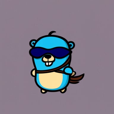 Go Blue Gopher as a ninja.