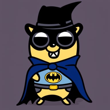 Go Blue Gopher as Batman Gopher