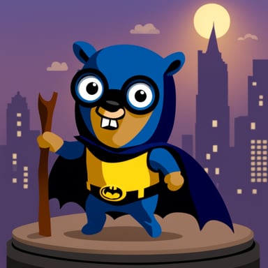 Go Blue Gopher as Batman
