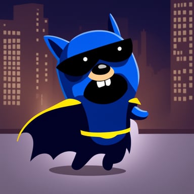 Go Blue Gopher as Batman