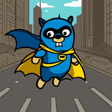 Go Blue Gopher as Batman