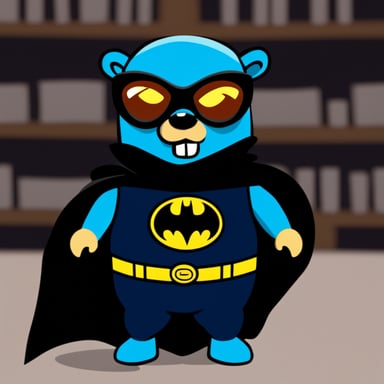 Go Blue Gopher as Batman