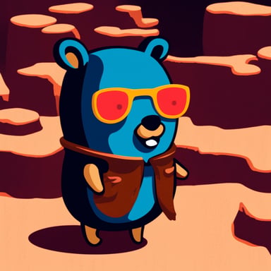 Go blue gopher coding in Rust.