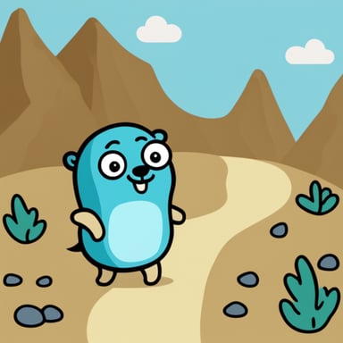 Go Blue Gopher is on a quest to find something.