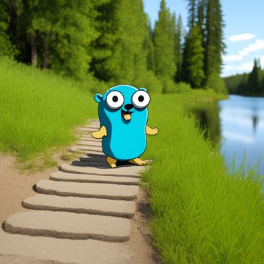 Go Blue Gopher is on a quest to find something.