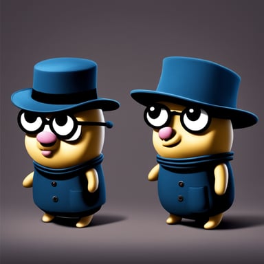 Go Blue Gopher as a hacker and solderer wearing a newsboy hat.