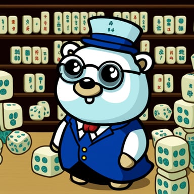 Go Blue Gopher, the grand master of mahjong