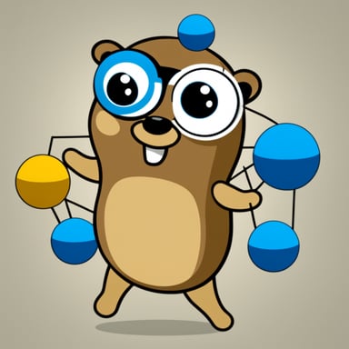 Go Blue Gopher is joining the nodes of a graph in graph theory.