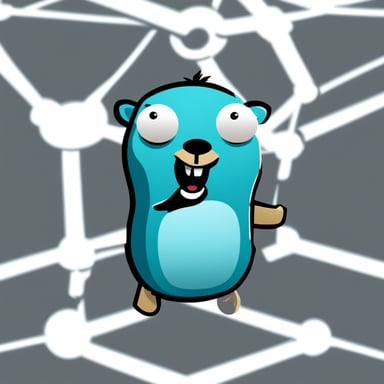 Go Blue Gopher is joining the nodes of a graph in graph theory.