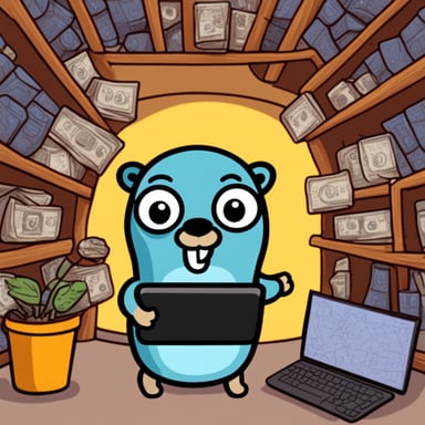 Exploring the internet with Go Blue Gopher.